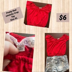 Stretchy Red Crop top
